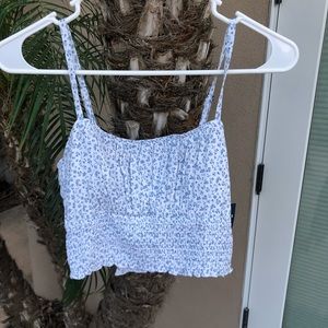 Hollister cropped tank with tie in the back